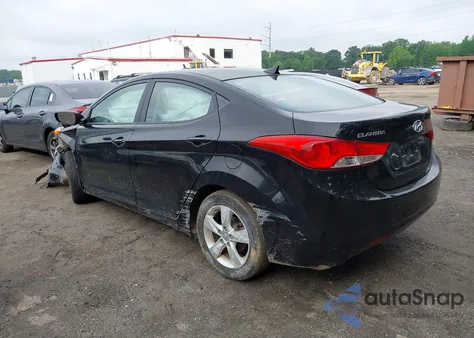 2012 Hyundai Elantra Gls (Ulsan Plant) z USA, uszkodzony, nr VIN KMHDH4AE6CU341455